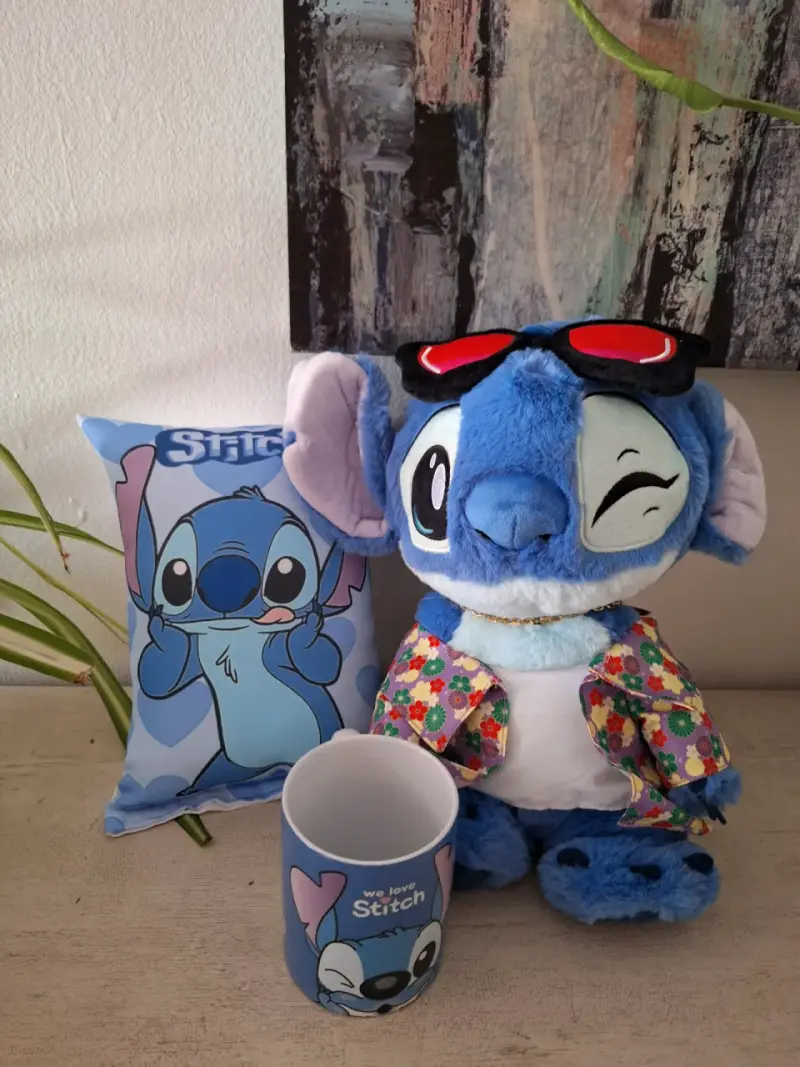 Set de peluche, cojín y taza Stitch - 5