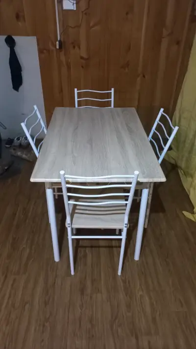 Mesa de comedor moderna blanca - miniatura 2