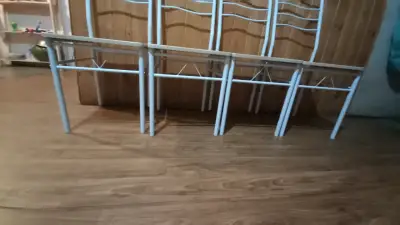 Mesa de comedor moderna blanca - miniatura 11