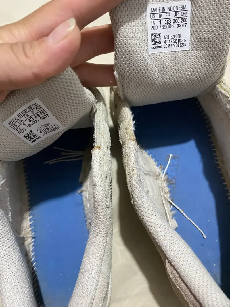 Zapatillas Adidas Superstar beige usadas - 4