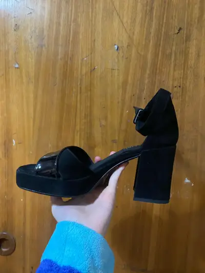 Sandalias negras de tacón alto Collini - miniatura 3
