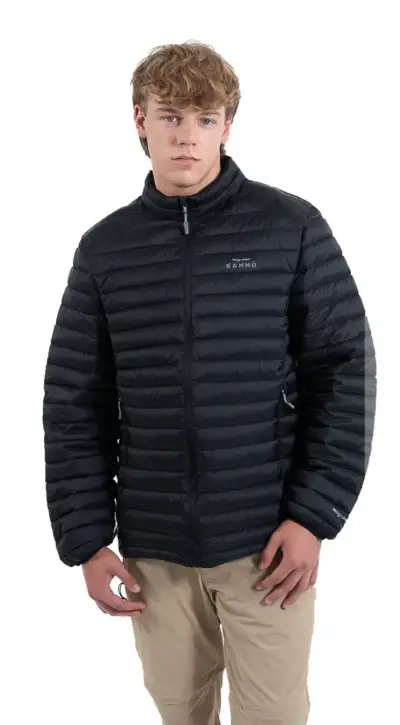 Chaqueta negra acolchada para hombre - miniatura 1