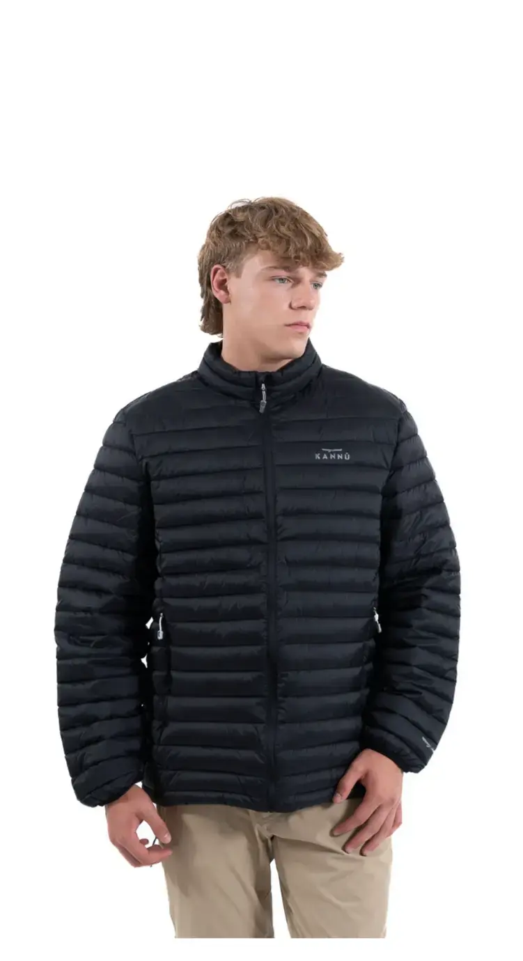 Chaqueta negra acolchada para hombre - 3