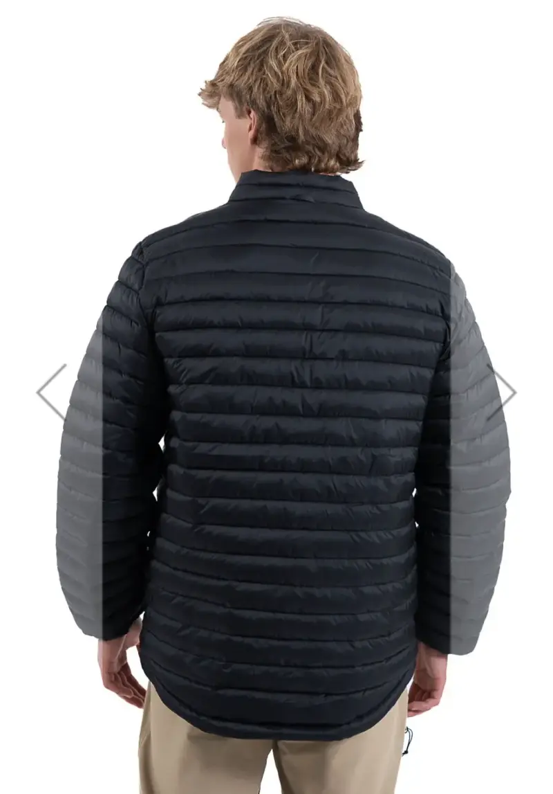 Chaqueta negra acolchada para hombre - 4