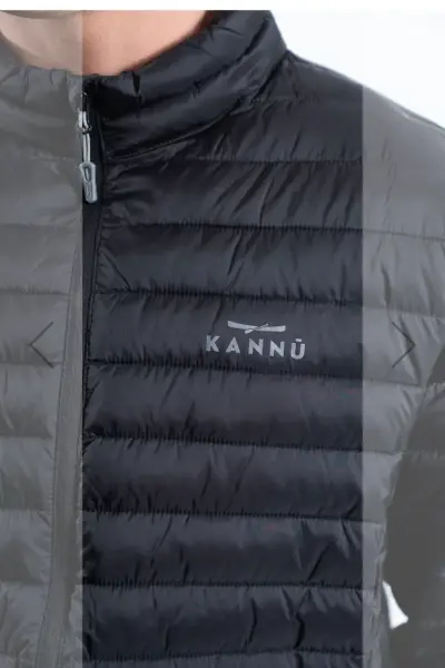 Chaqueta negra acolchada para hombre - miniatura 5