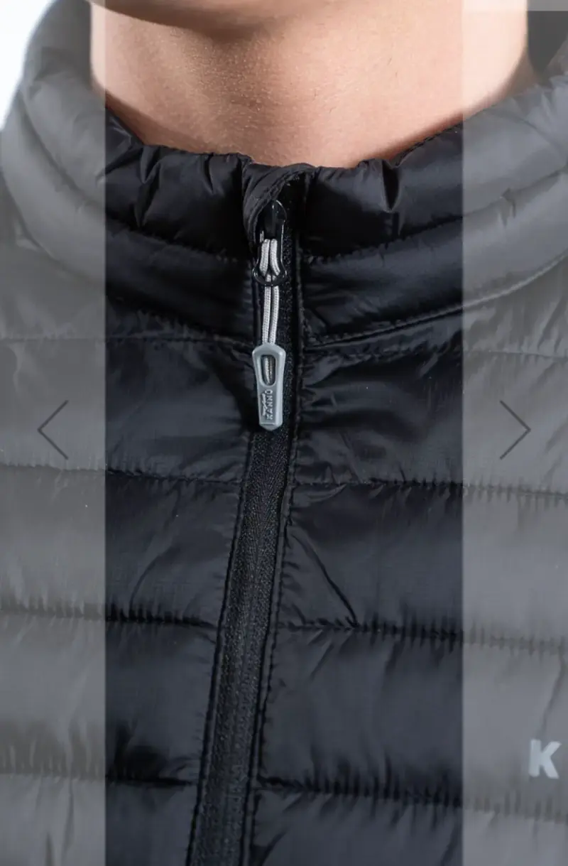 Chaqueta negra acolchada para hombre - 6