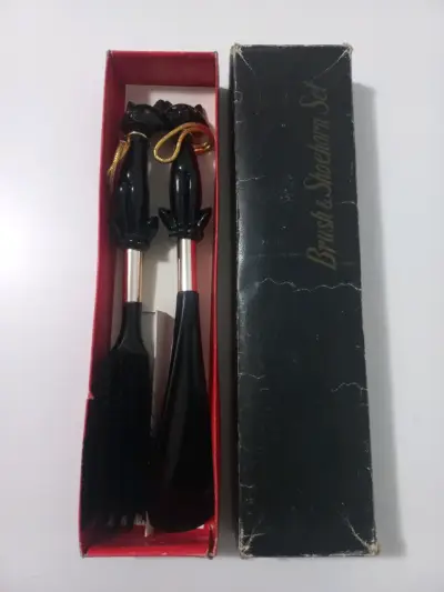 Set de cepillo y calzador con diseño de gato - miniatura 1