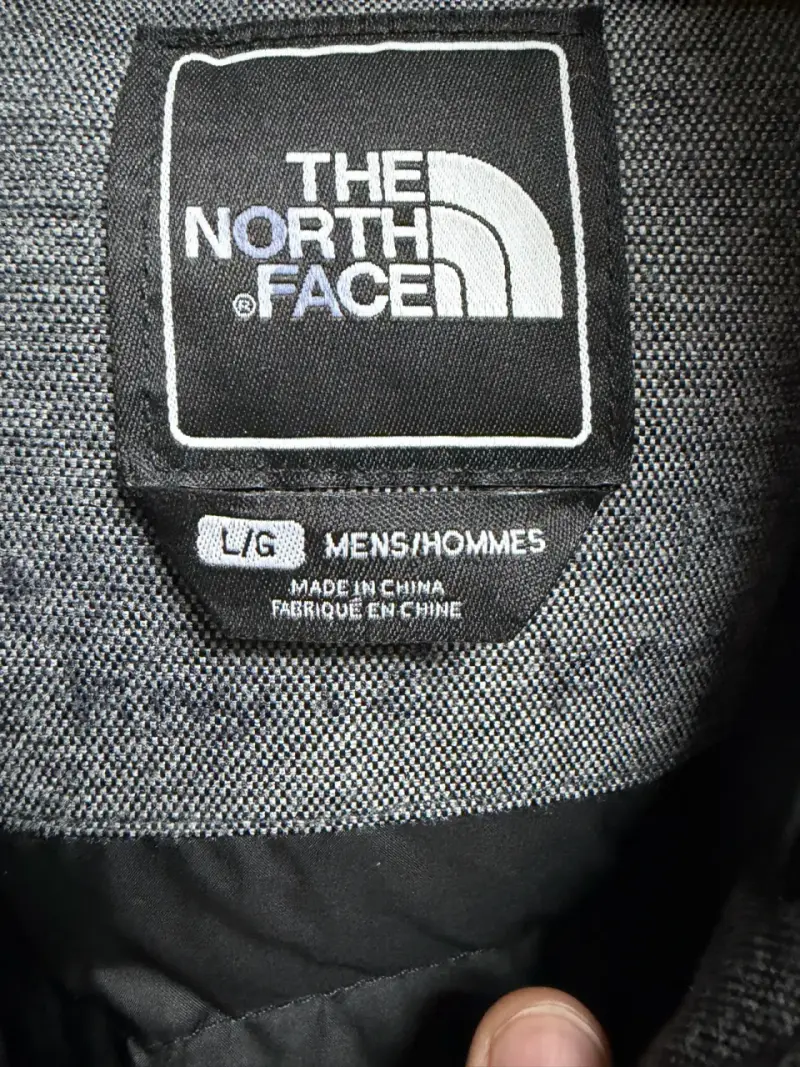 Parka gris The North Face con capucha - 3