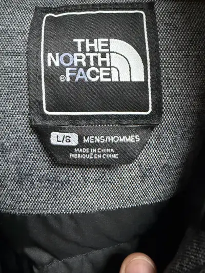 Parka gris The North Face con capucha - miniatura 3