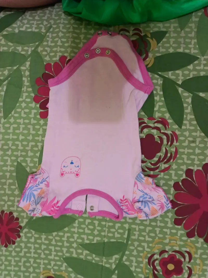 Enterito de bebé rosa Pilim 0M - 3