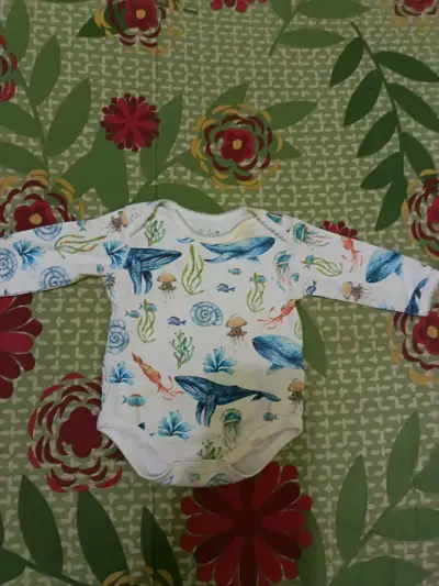Body de bebé con estampado marino - miniatura 3
