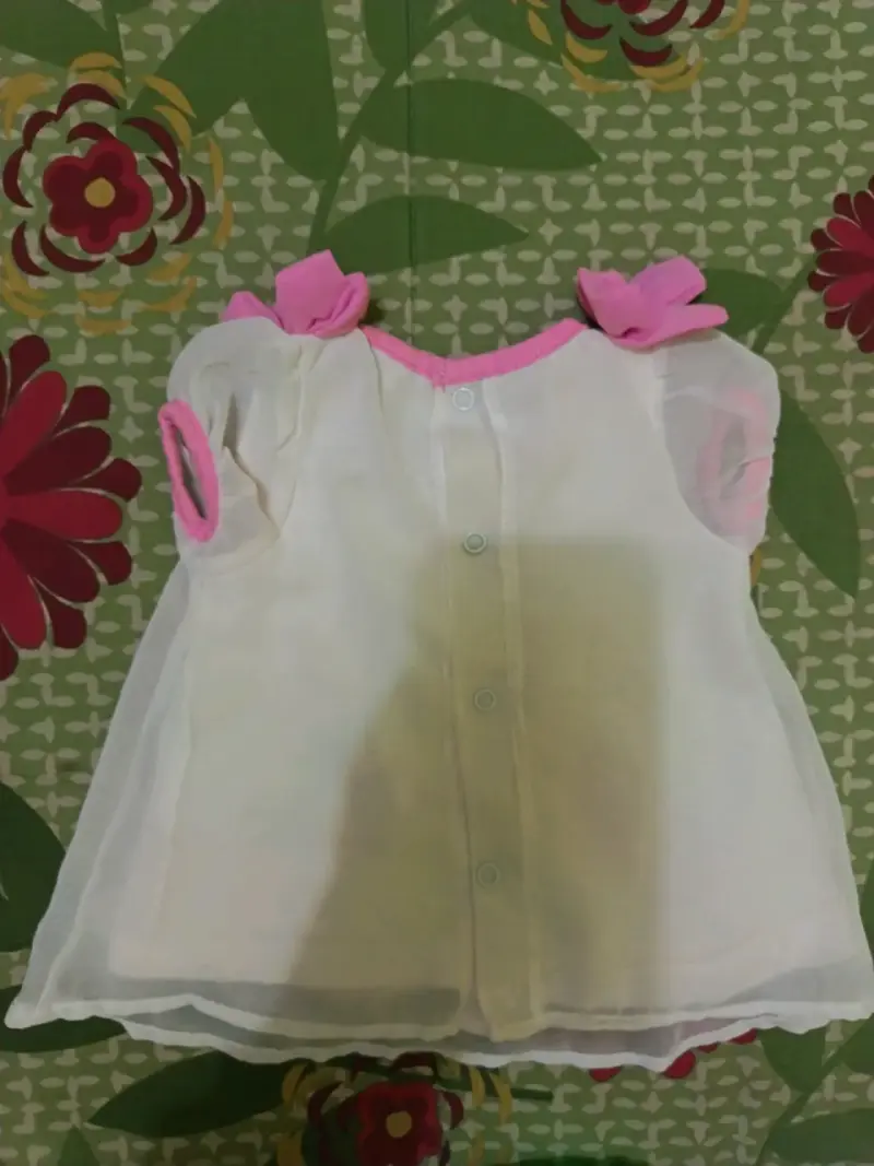 Body de bebé Limonada 3M blanco y rosado - 2