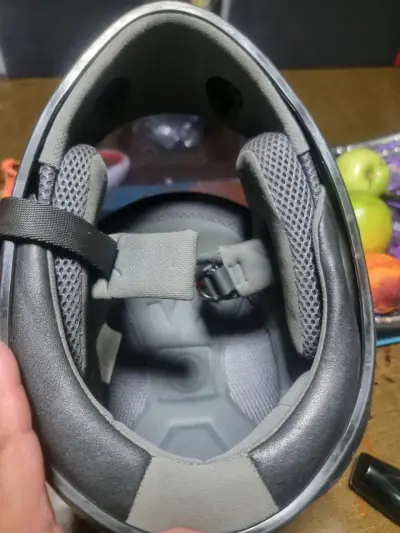 Casco de moto GIVI negro y naranja - miniatura 3