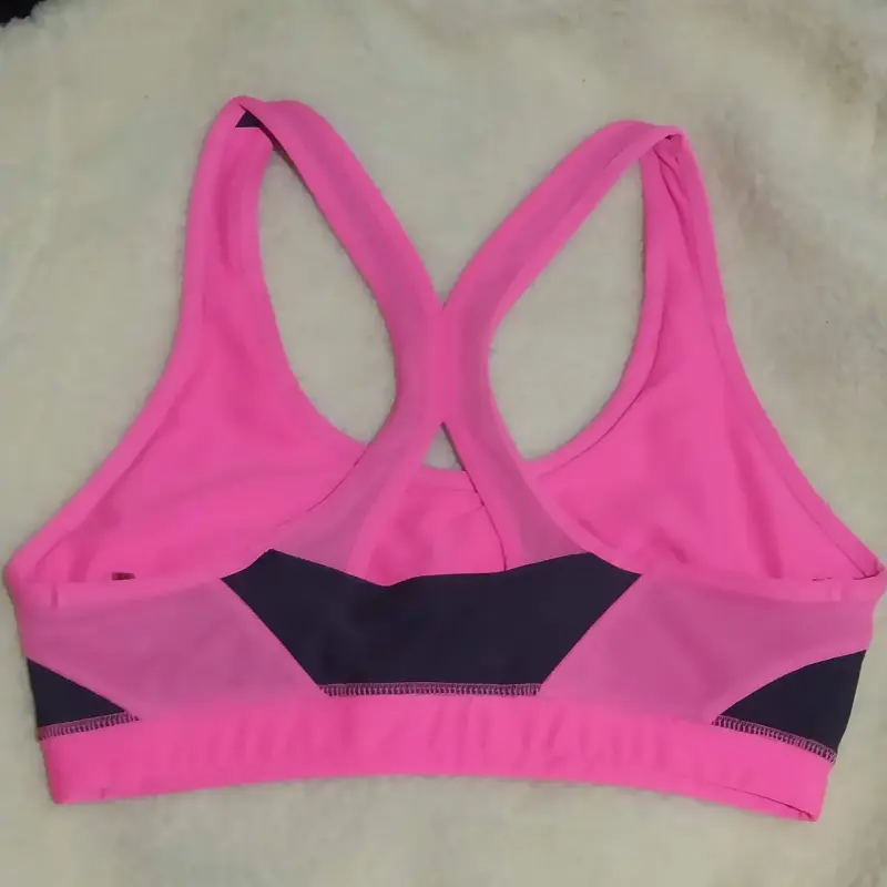 Sostén deportivo rosa y negro Avia - 2