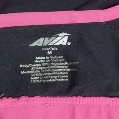 Sostén deportivo rosa y negro Avia - miniatura 3