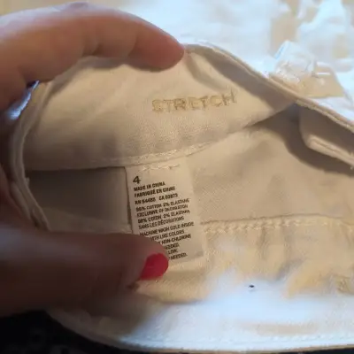 Shorts blancos American Eagle para mujer - miniatura 3