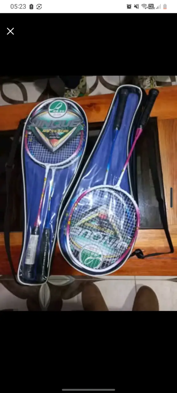 Set de raquetas de bádminton con funda