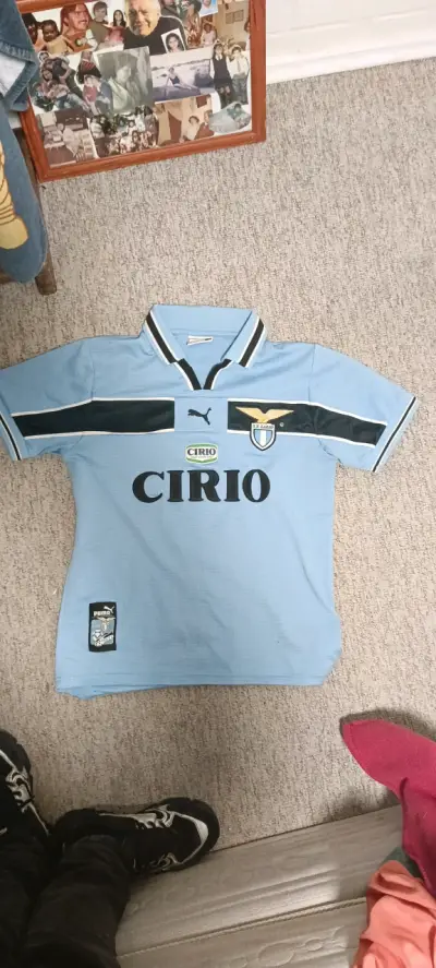 Camiseta Puma SS Lazio vintage celeste - miniatura 1