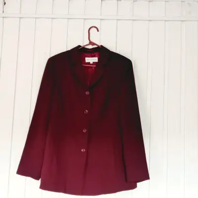 Blazer burdeo mujer marca Margaretha Kempte - miniatura 1