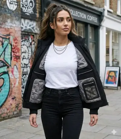 Chaqueta negra Calvin Klein - miniatura 5