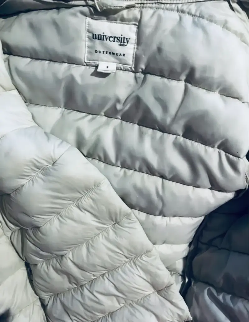 Chaqueta acolchada blanca para invierno - 4