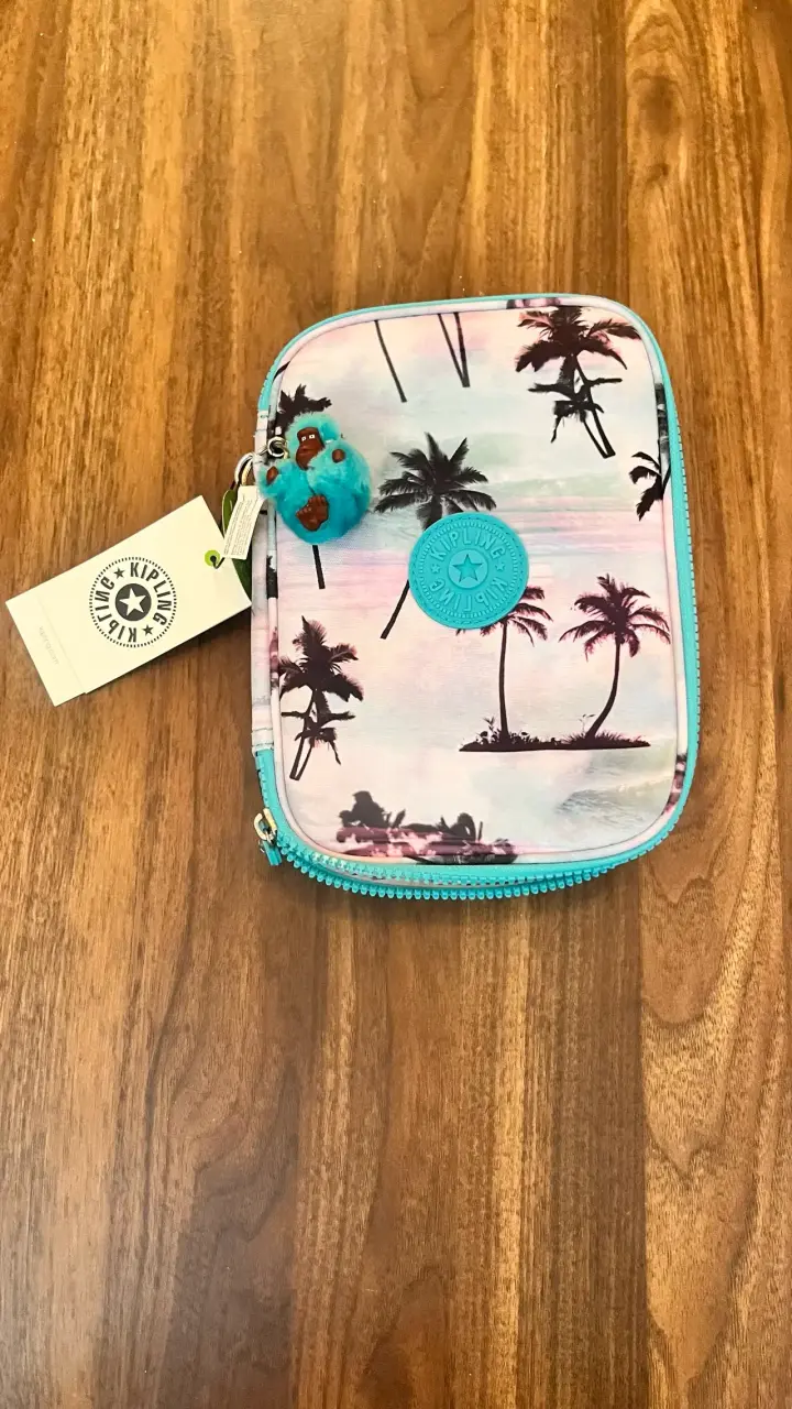 Estuche Kipling con diseño de palmeras - 1