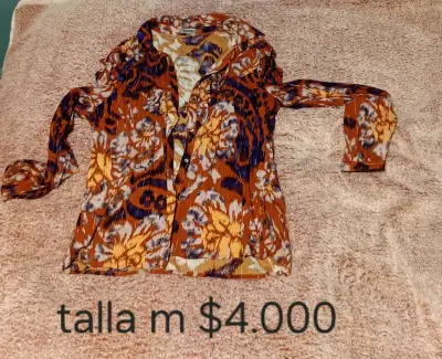 Chaqueta de mezclilla talla L para mujer - miniatura 3