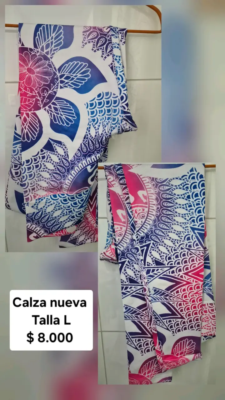 Calza tie-dye verde y negro talla L - 3