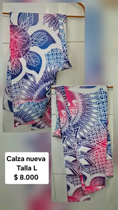 Calza tie-dye verde y negro talla L - miniatura 3