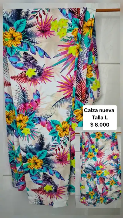 Calza tie-dye verde y negro talla L - miniatura 5