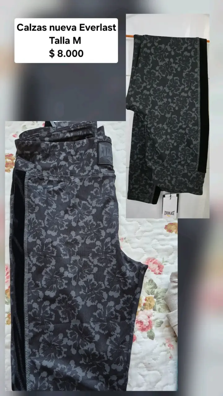 Calza tie-dye verde y negro talla L - 6