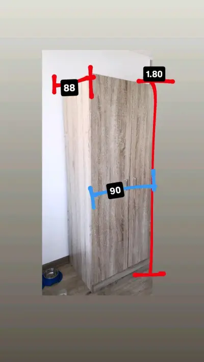 Armario de madera con puertas dobles - miniatura 4