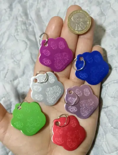 Chapas identificativas para mascotas con diseño de gato - miniatura 2