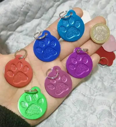 Chapas identificativas para mascotas con diseño de gato - miniatura 3