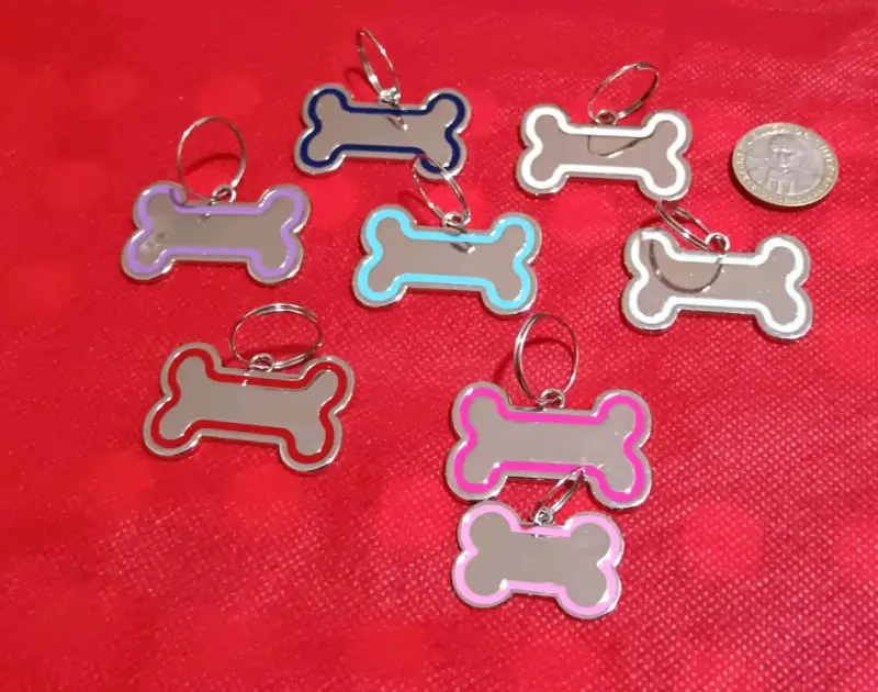 Chapas identificativas para mascotas con diseño de gato - 5