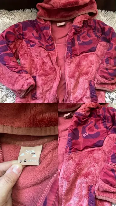 Chaqueta polar infantil lippi rosa - miniatura 3
