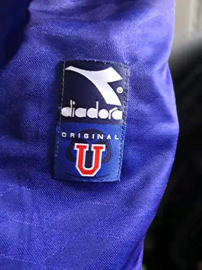Camiseta Universidad de Chile retro azul - miniatura 4