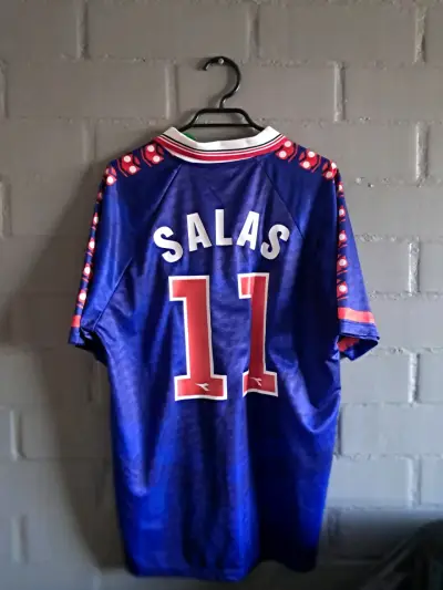 Camiseta Universidad de Chile retro azul - miniatura 5