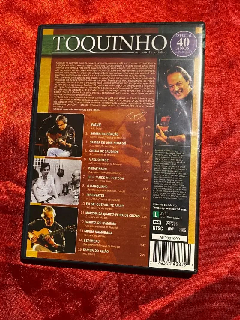 DVD Toquinho Tributo a Bossa Nova original - 3