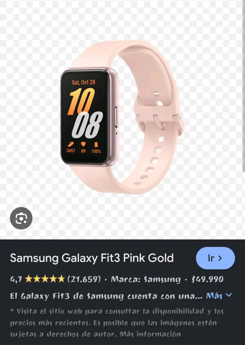 Smartwatch Samsung Galaxy Fit3 nuevo - 2