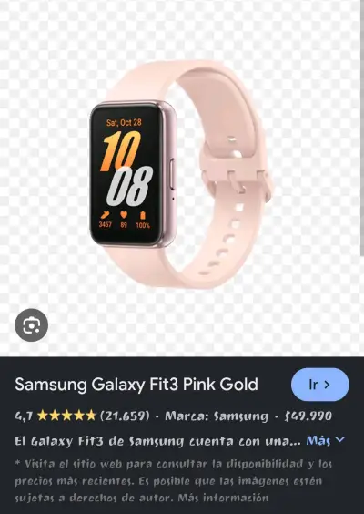 Smartwatch Samsung Galaxy Fit3 nuevo - miniatura 2