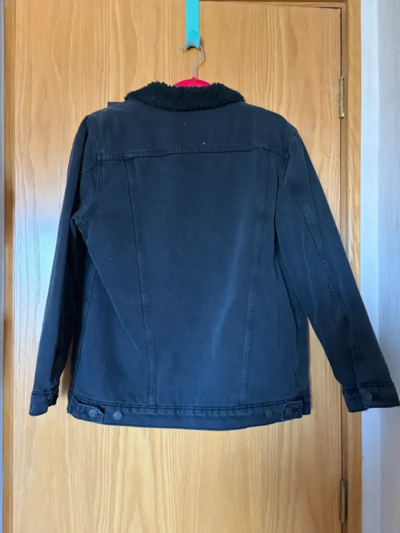 Chaqueta de mezclilla negra con forro Americanino - 2