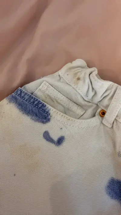 Shorts Zara de mezclilla con diseño tie-dye - miniatura 3