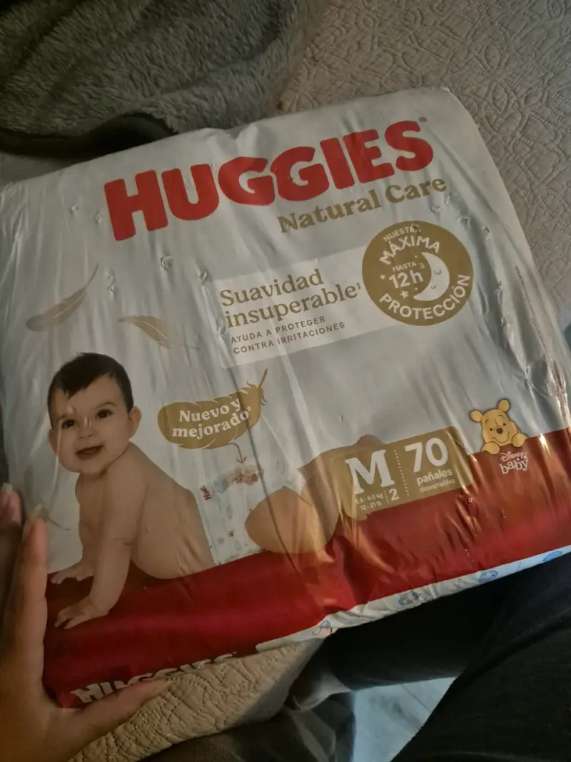 Pañales Huggies Natural Care Talla M 70 unidades