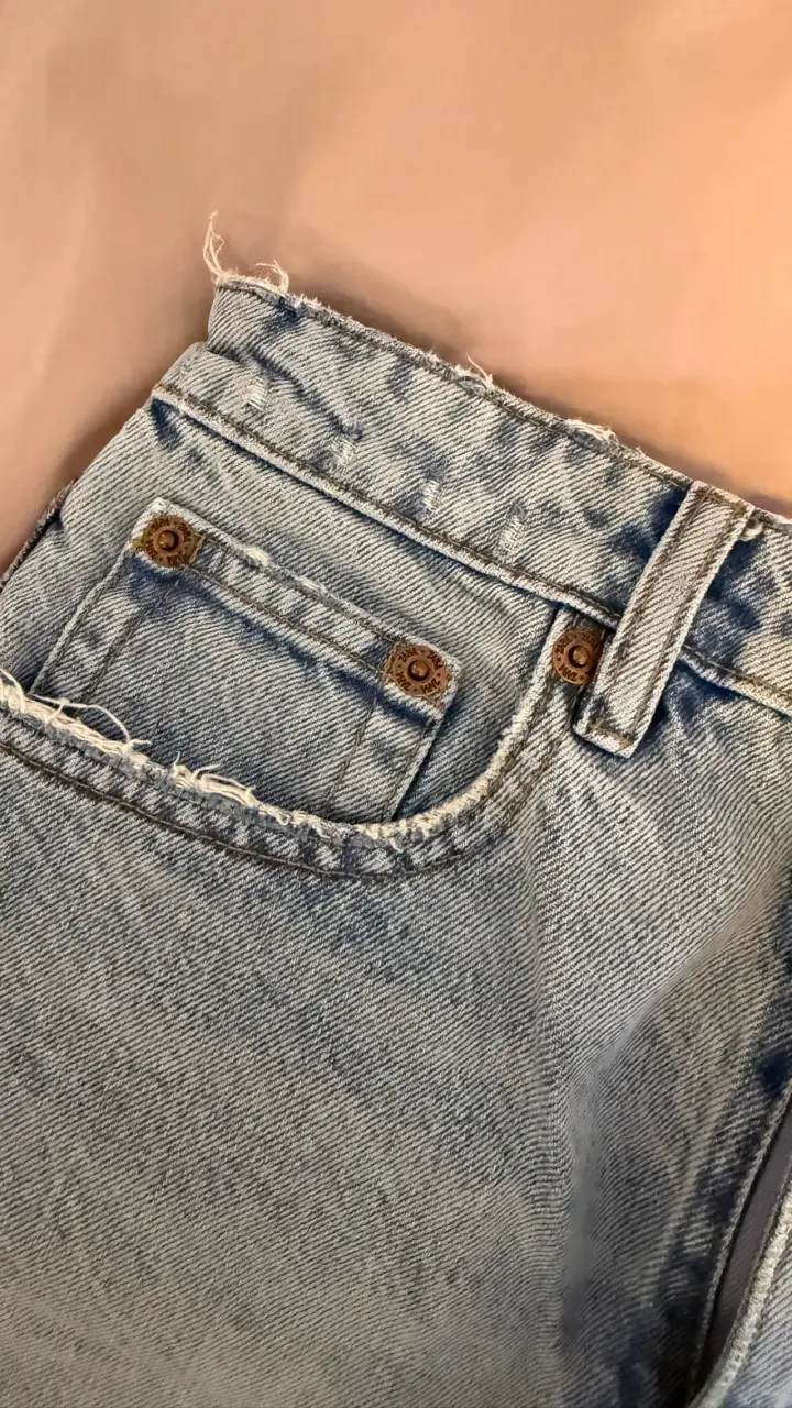 Shorts Zara de mezclilla azul claro para mujer - 3