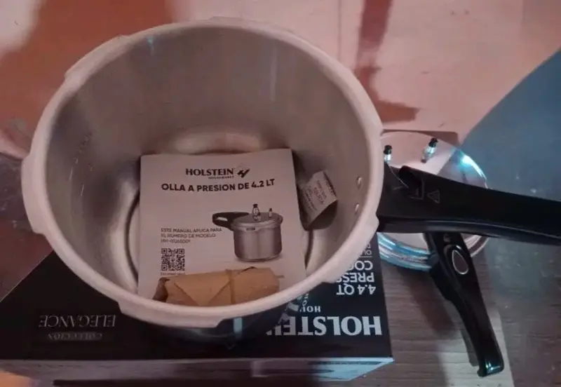 Olla a presión Holstein 4.2 Litros acero inoxidabl - 3
