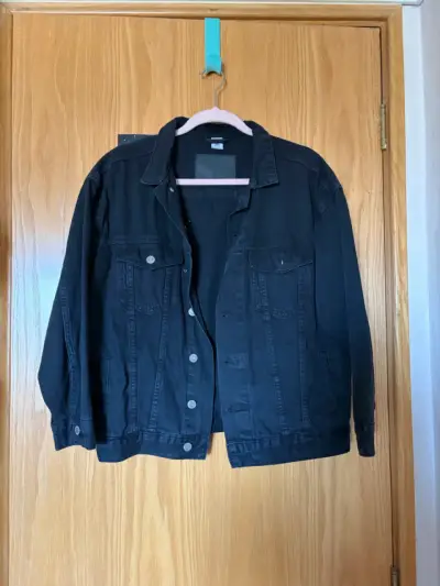 Chaqueta de mezclilla negra H&M - miniatura 1