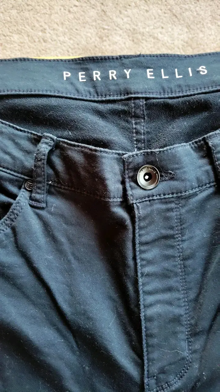 Pantalones azul oscuro Perry Ellis para hombre - 2
