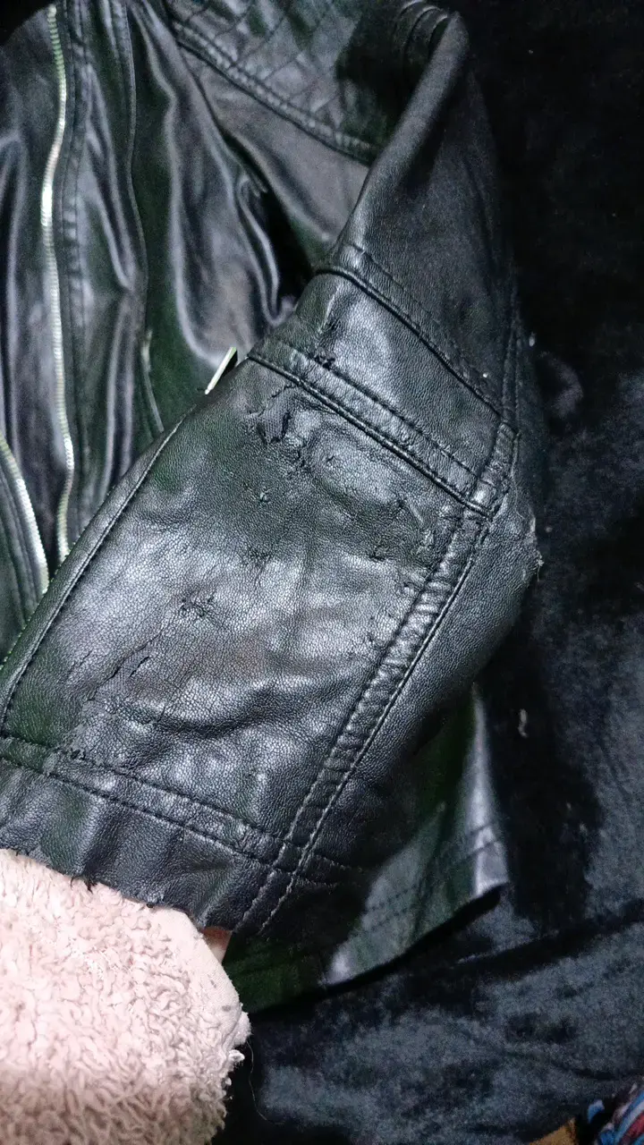 Chaqueta de cuero negra mujer - 2