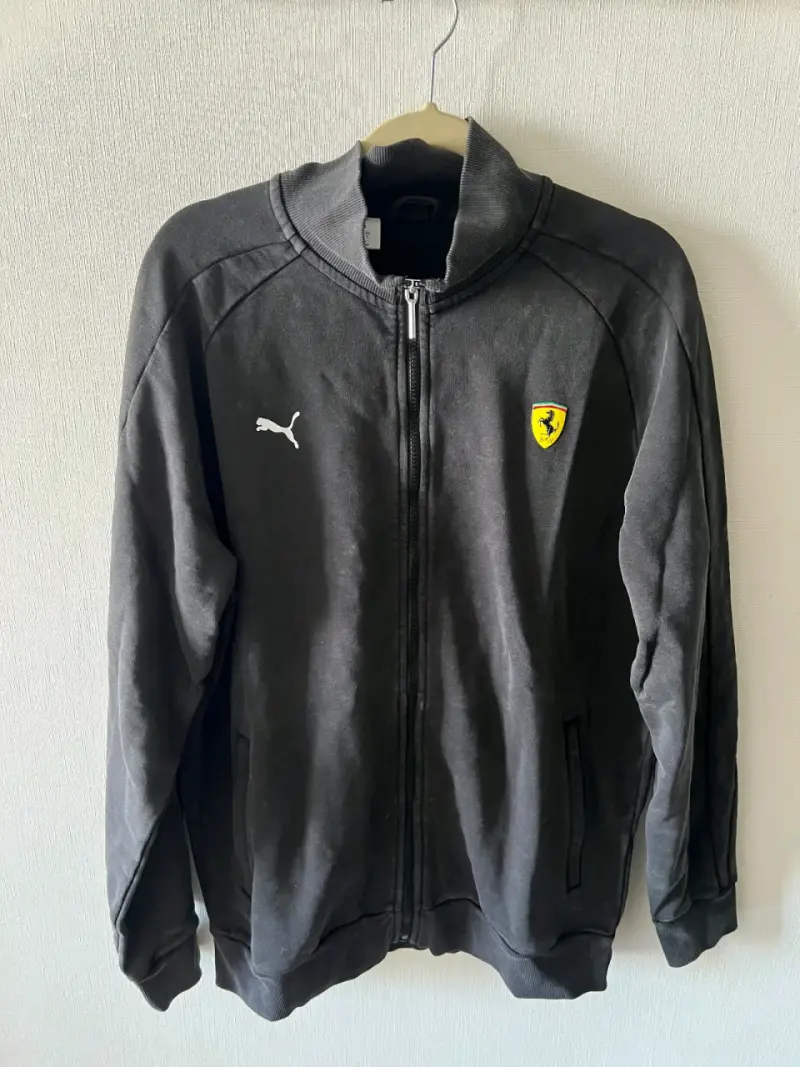 Chaqueta negra Puma Ferrari con cierre - 2